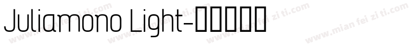 Juliamono Light字体转换